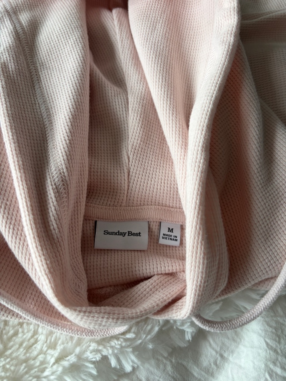 Aritzia Sunday Best Light Pink Cropped Hoodie with matching pant - Picture 8 of 8
